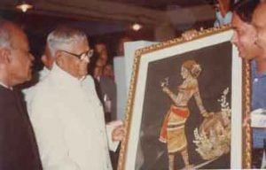 President Shri. RV Raman inaugurating Kalidasa Samaroh-1990